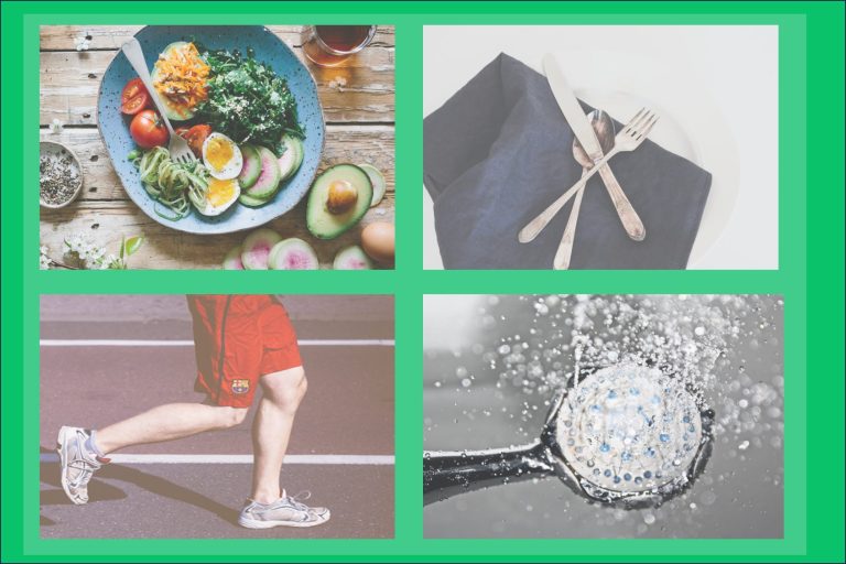 A composite image of Dr. Sinclair's key longevity practices.